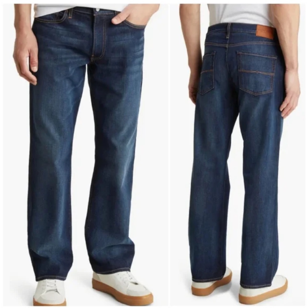 Lucky Brand Men's Dark Blue Relaxed Jeans